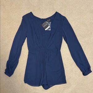 NEW! Topshop Navy Blue Women's Romper Size 4